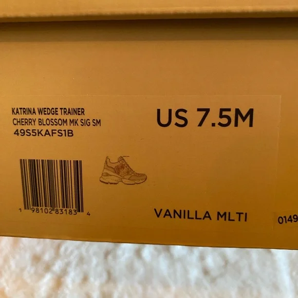 ✨NEW✨Michael Kors Katrina Floral Print Signature Logo Trainer - Picture 9 of 9